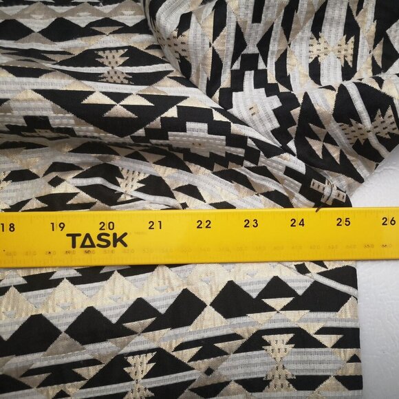 Roz & Ali Ladies Size 2X Full Zip Gold Black & Off White Lined Blazer - Picture 7 of 9